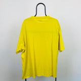 Vintage Nike Swoosh T-Shirt Yellow XXL