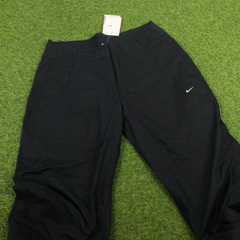 Vintage Nike Parachute Cargo Joggers Black XXS