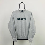 Vintage Nike Sweatshirt Grey XS