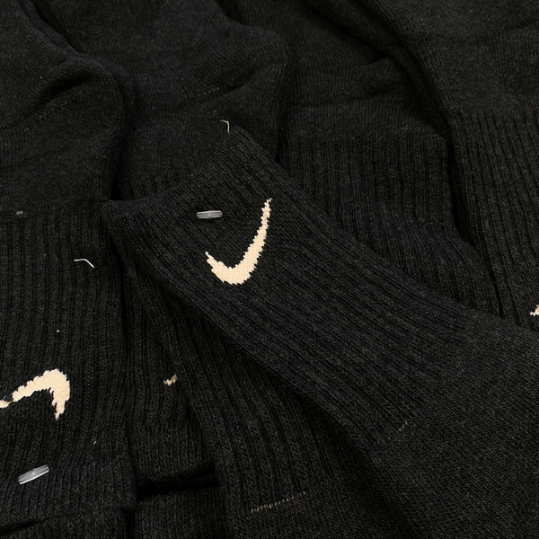 Vintage Nike Swoosh Socks Black