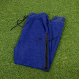 Vintage Nike Tech Fleece Joggers Blue Small