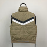 Vintage Nike Padded Gilet Jacket Brown Medium