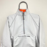 Vintage Nike 1/4 Zip Windbreaker Jacket Grey XS