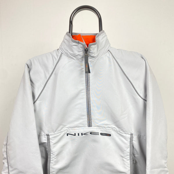 Vintage Nike 1/4 Zip Windbreaker Jacket Grey XS