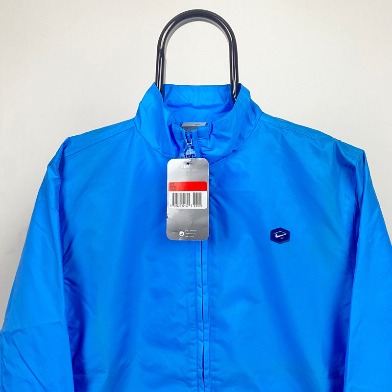 Vintage Nike Hex Windbreaker Jacket Baby Blue XXS