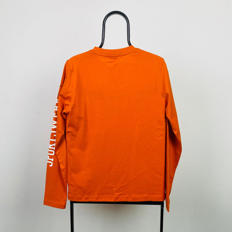 Vintage Nike Long Sleeve T-Shirt Orange Small