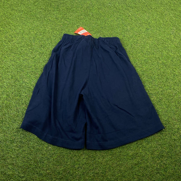 Vintage Nike Cotton Shorts Blue XS