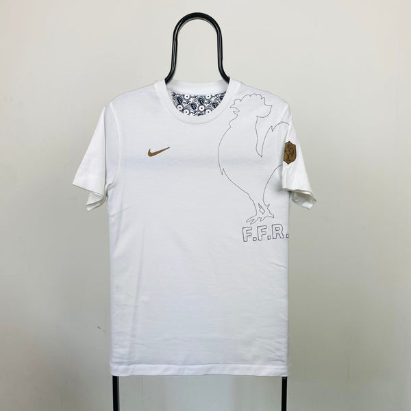 Vintage Nike France Rugby T-Shirt White Small