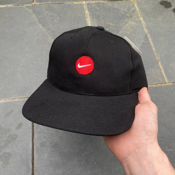 Vintage Nike Swoosh Hat Black