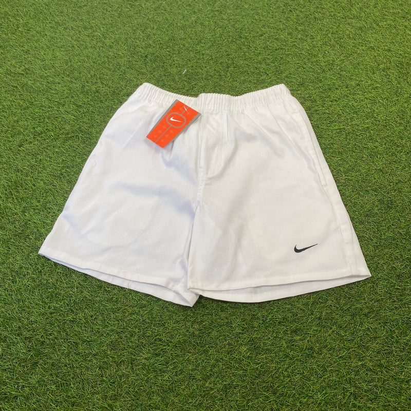 Vintage Nike Cotton Shorts White XS