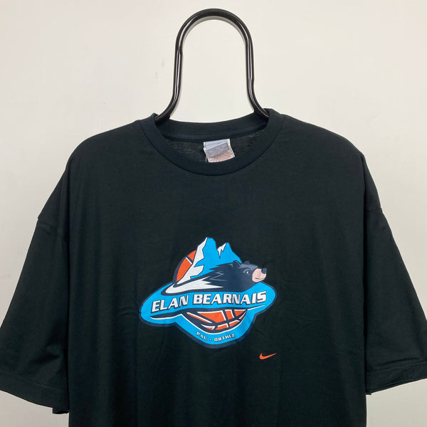 Vintage Nike Elan Bernais T-Shirt Black XXL