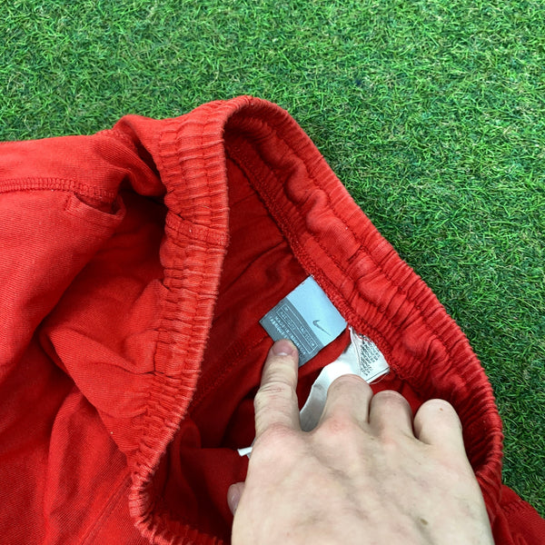 Vintage Nike Cotton Shorts Red XS