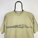 Vintage Nike T-Shirt Brown Medium