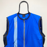 Vintage Nike Running Vest Windbreaker Jacket Blue Large