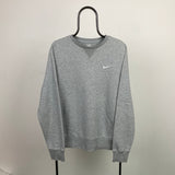 Vintage Nike Sweatshirt Grey Large