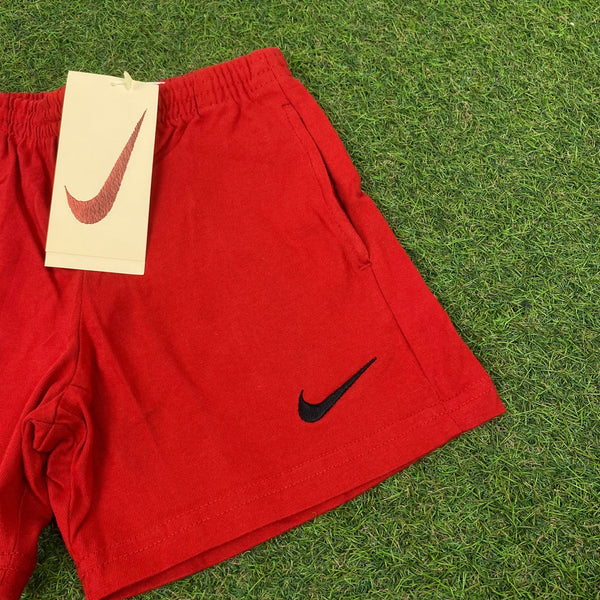 Vintage Nike Cotton Shorts Red XXS/XS