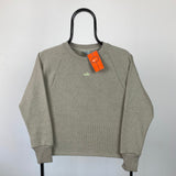 Vintage Nike Cropped Sweatshirt Brown XXS