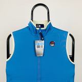 Vintage Nike Reversible Fleece Gilet Jacket Baby Blue XS