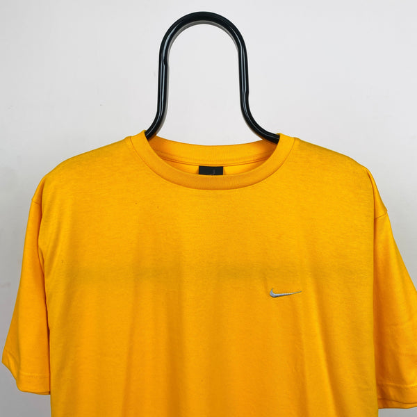 Vintage Nike Swoosh T-Shirt Orange Large