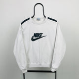 Vintage Nike Sweatshirt White Small