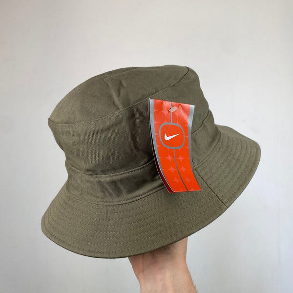 Vintage Nike Bucket Hat Green Brown