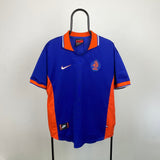 Vintage Nike Netherlands Football Shirt T-Shirt Orange Large