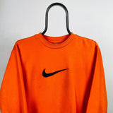 Vintage Nike Sweatshirt Orange Small