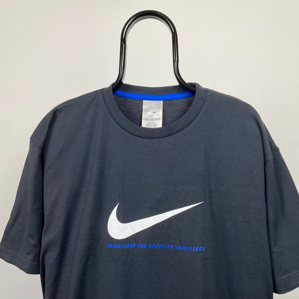 Vintage Nike Swoosh T-Shirt Grey XXLT