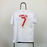 Vintage Nike Portugal Ronaldo T-Shirt White XS