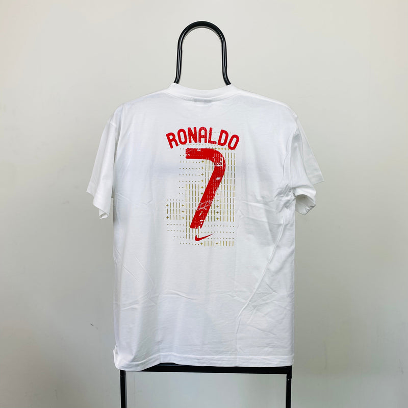 Vintage Nike Portugal Ronaldo T-Shirt White XS