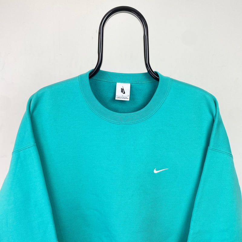 Vintage Nike Sweatshirt Green Large