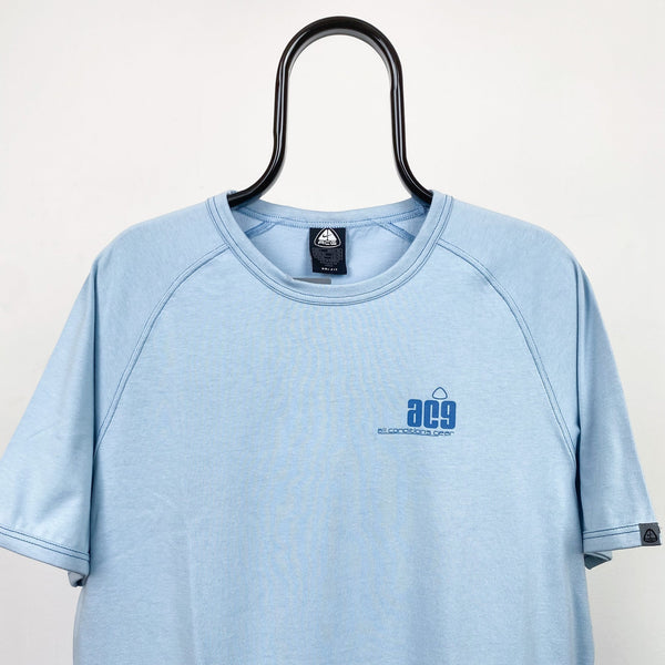 Vintage Nike ACG Mountain T-Shirt Blue Large