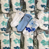 Vintage Nike Trainer Socks 3 Pack Baby Blue