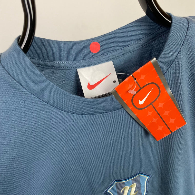 Vintage Nike T-Shirt Blue Small