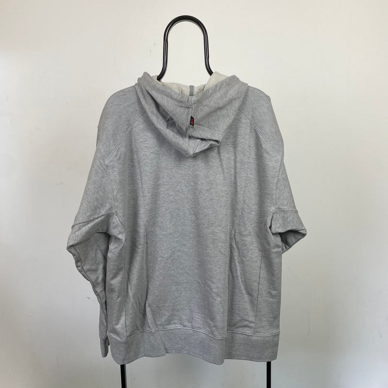 Vintage Nike Athletic Hoodie Grey Large