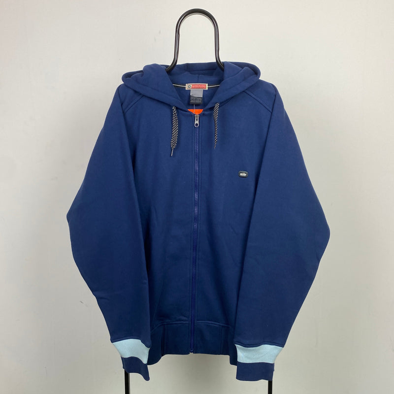 Vintage Nike Hoodie Blue XXL