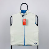 Vintage Nike Reversible Fleece Gilet Jacket Baby Blue XS