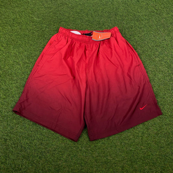 Vintage Nike Shorts Ombré Red Medium