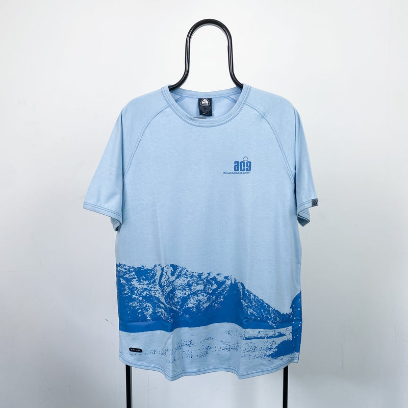 Vintage Nike ACG Mountain T-Shirt Blue Large