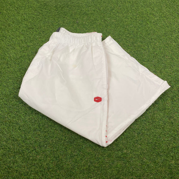 Vintage Nike Hex 3/4 Length Joggers White XXL