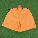 Vintage Nike Belted Shorts Orange XS