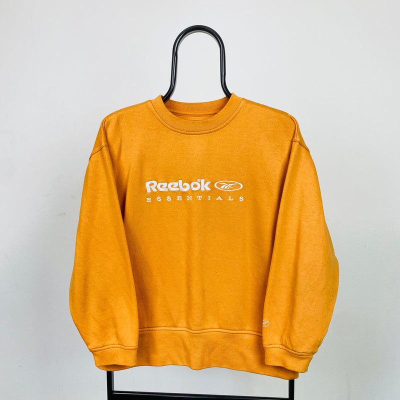 Vintage Reebok Sweatshirt Orange Small