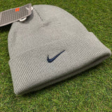 Vintage Nike Beanie Hat Grey