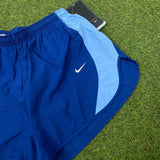 Vintage Nike Nylon Sprinter Shorts Blue Small