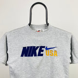 Vintage Nike Sweatshirt Tee Top Grey XS