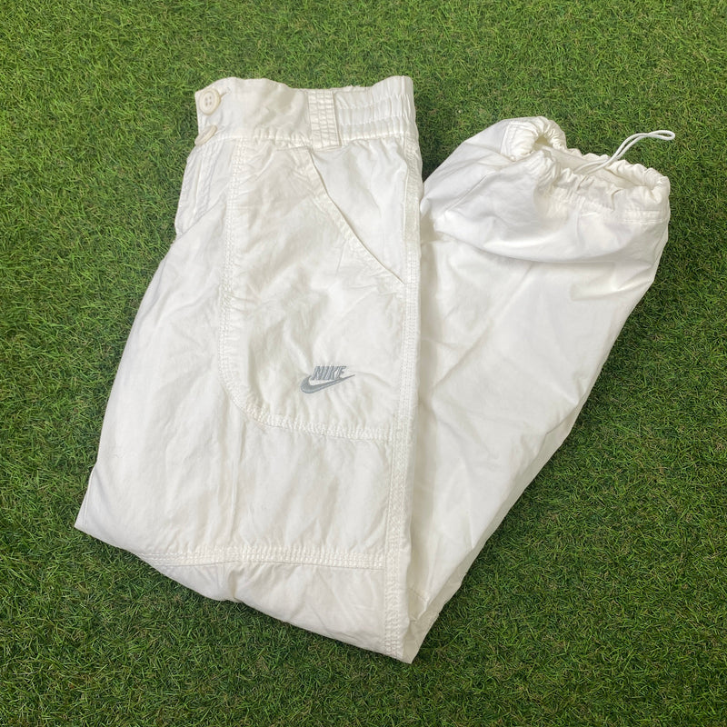 Vintage Nike Cargo Joggers White XXS