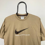 Vintage Nike Swoosh T-Shirt Brown XXL