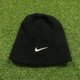 Vintage Nike Beanie Hat Black