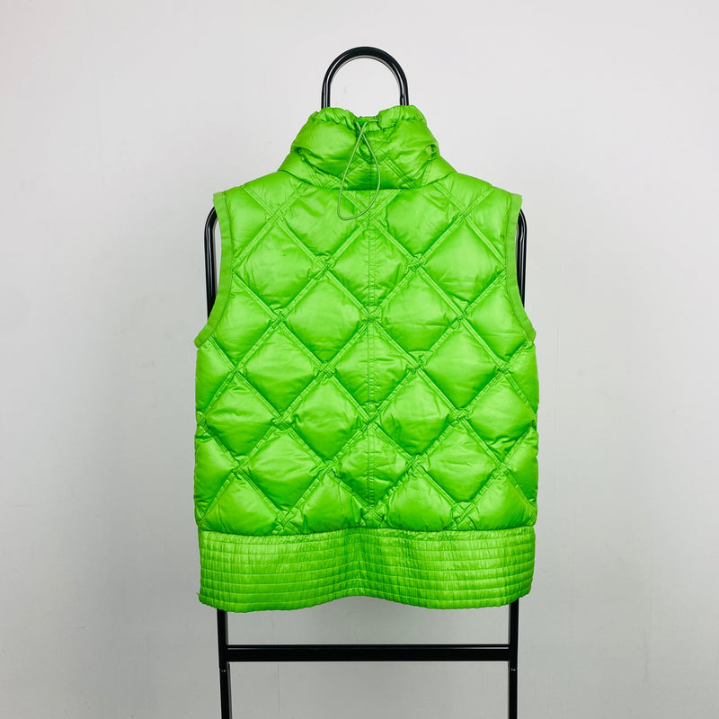 Vintage Nike Puffer Gilet Jacket Green Small