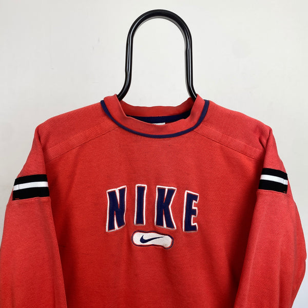 Vintage Nike Sweatshirt Red XS